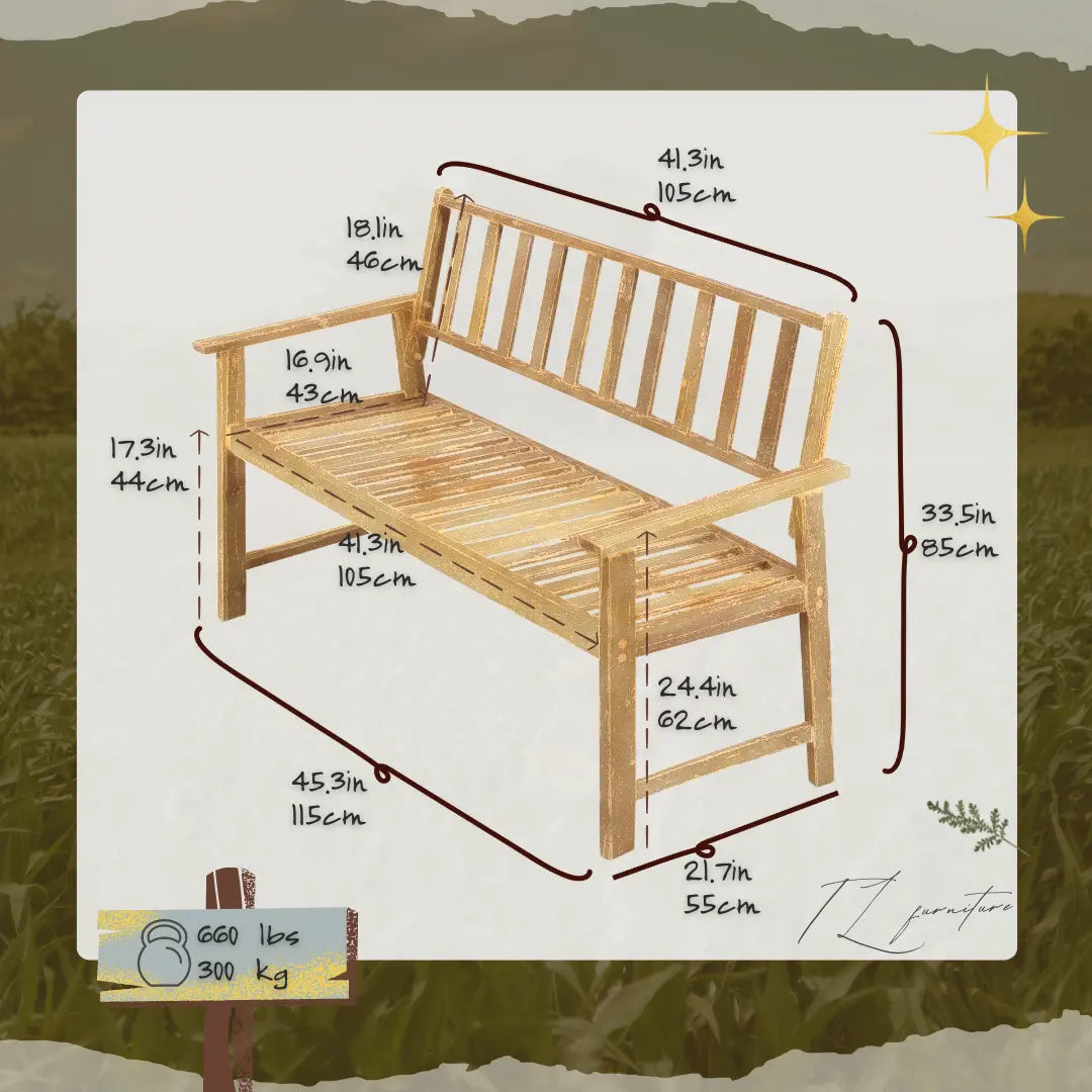 Abbey 2 Seater Bench